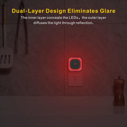 compact single-outlet design plus included diy decorative stickers for daytime wall accent use