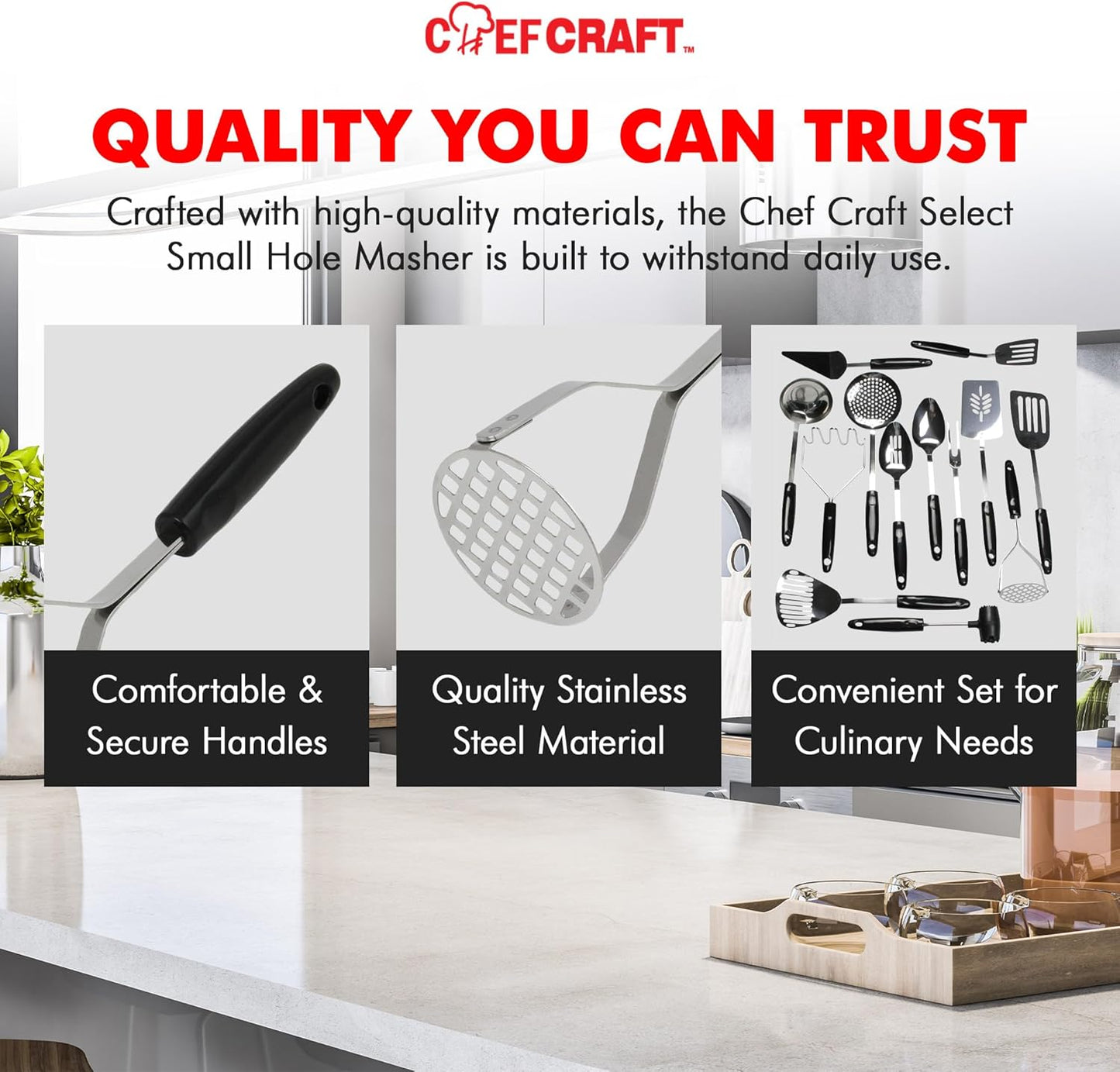 compatibility with non-coated cookware including stainless steel and cast iron