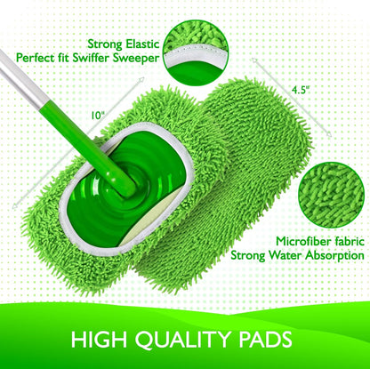 compatibility with swiffer sweeper mop and any 10–12 inch standard mop base