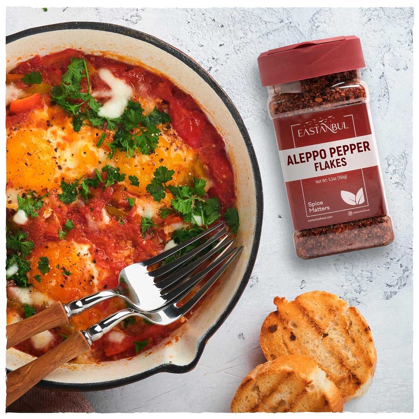 compatible spice pairings with cumin, coriander, garlic powder, sumac, and smoked paprika