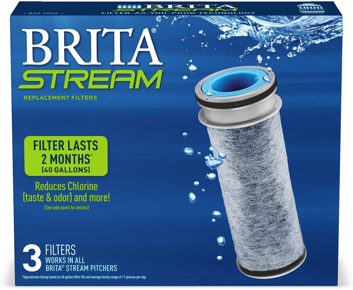 compatible with all brita stream pitcher and dispenser systems