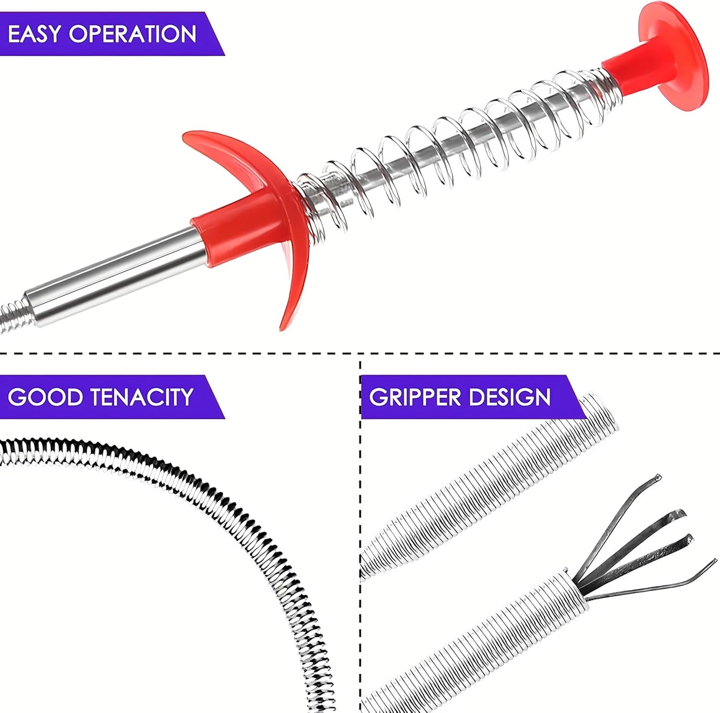 compatible with any drain 1.5 cm (0.6 inch) or wider in diameter
