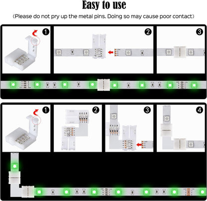 compatible with both waterproof and non-waterproof 12v led strip lights