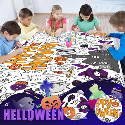 compatible with crayons, markers, and paints thanks to the coated surface