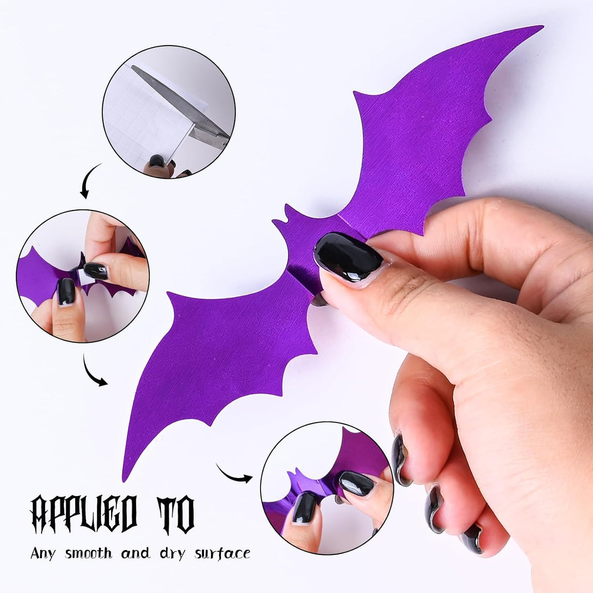 compatible with smooth surfaces including walls, windows, doors, ceilings, and appliances