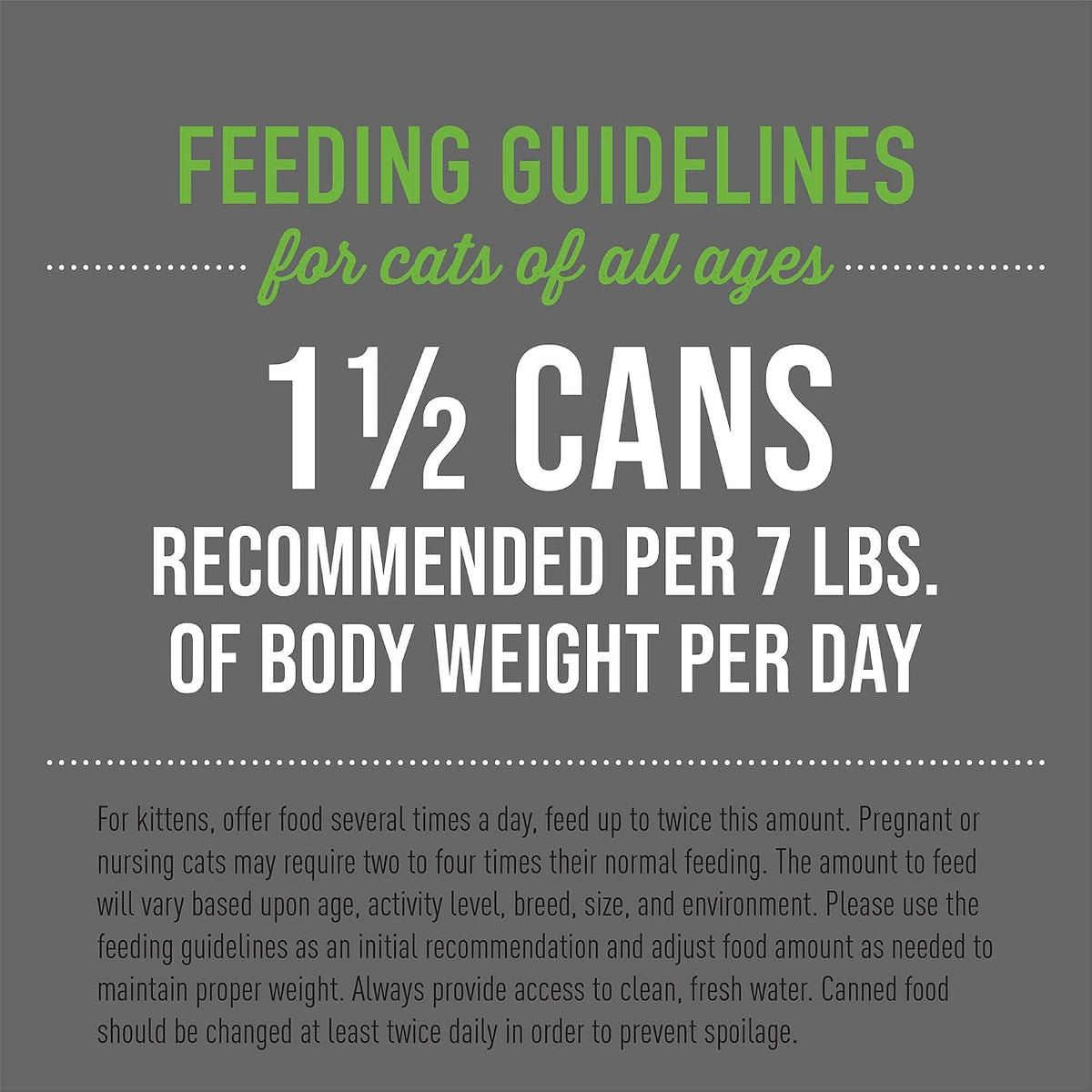 complete and balanced recipes for kittens and adult cats with added vitamins and minerals