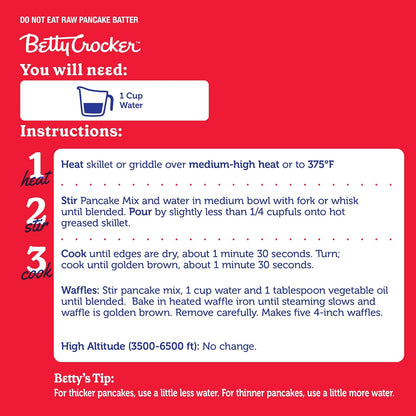 Betty Crocker Buttermilk Pancake and Waffle Mix – Customizable Waffles for a Family Brunch