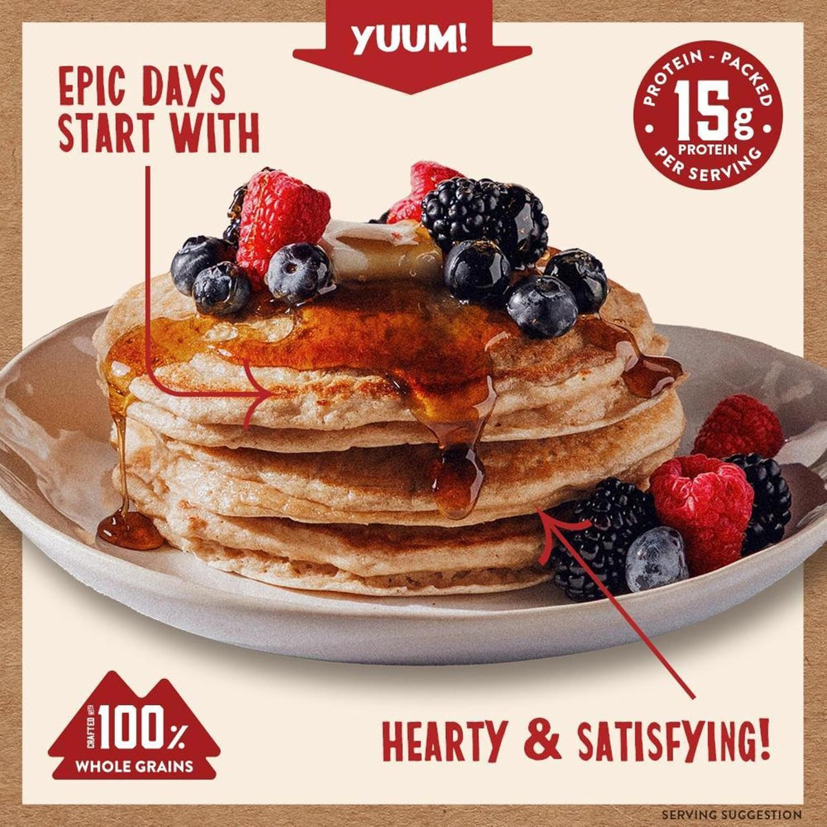 contains milk and wheat, with possible trace egg, soy, and tree nuts from processing on shared equipment