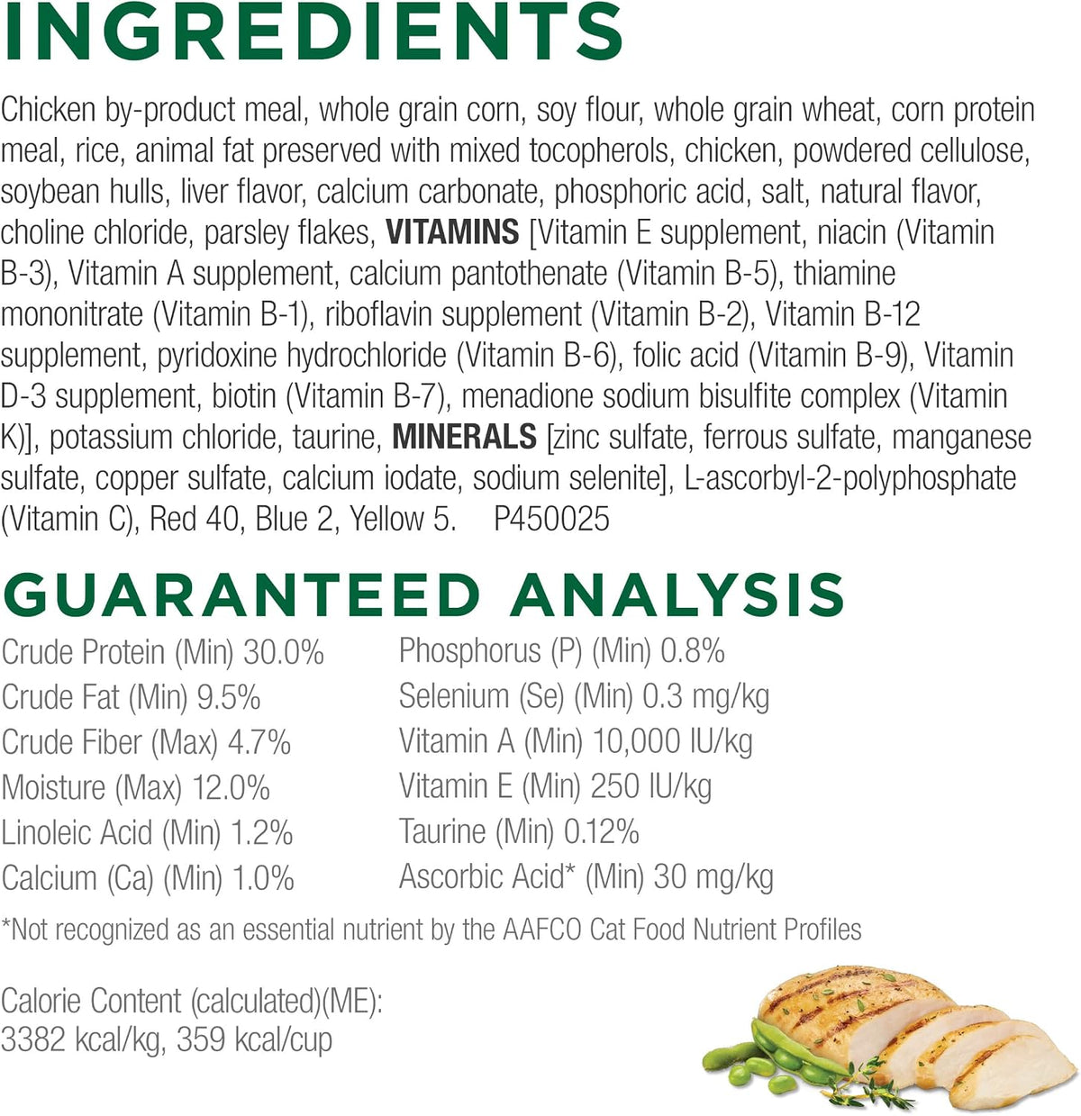 contains omega-6 fatty acids in a crunchy pellet format