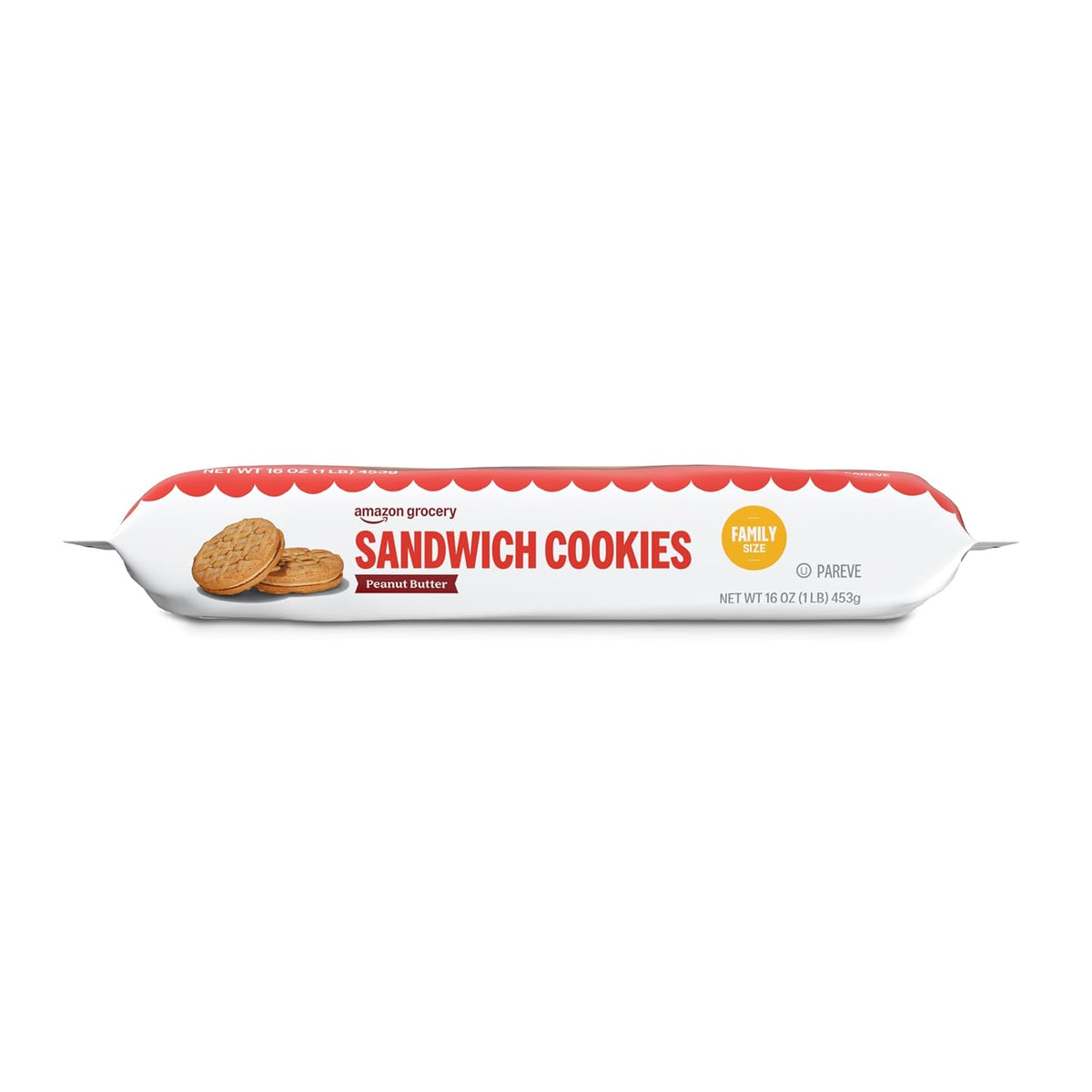 contains peanuts, soy, and wheat, with the allergen statement repeated in the bullet points and ingredients