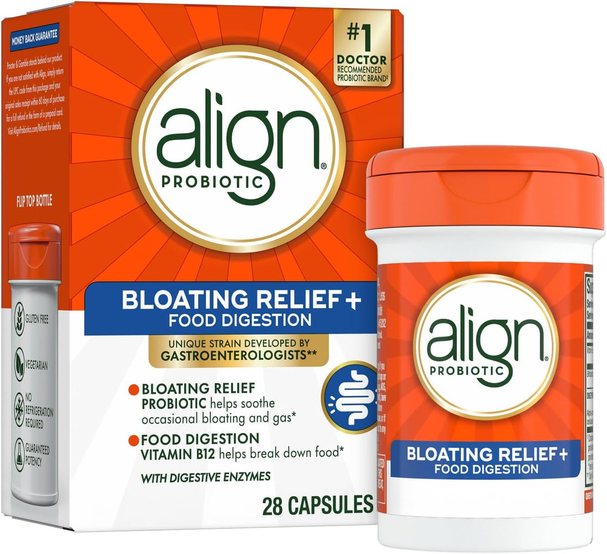 contains the unique probiotic strain bifidobacterium 35624, supported by more than 20 years of research