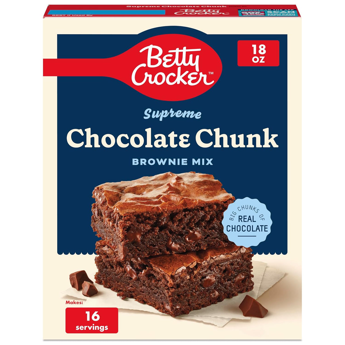 convenient dry brownie mix that requires only a few added ingredients and oven baking