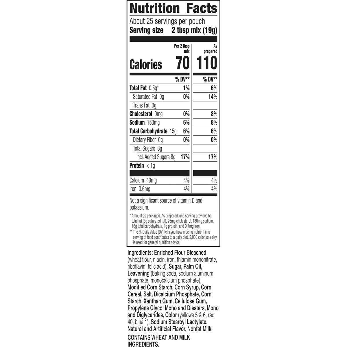cookie mix requires only softened butter or margarine, water, and eggs