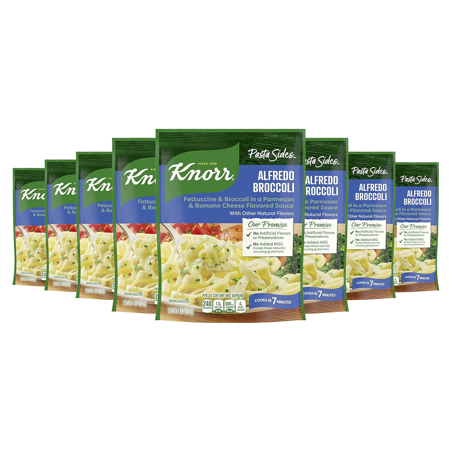 cooks in just 7 minutes on stovetop or microwave