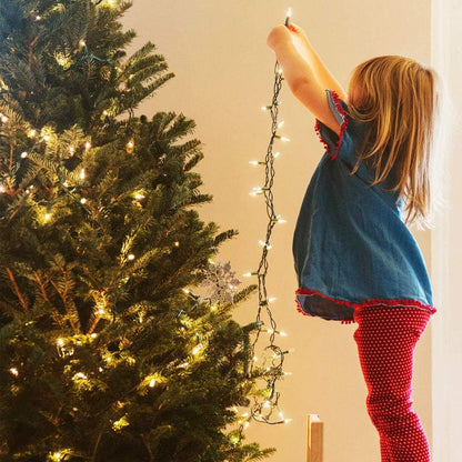 Cool to Touch LED String Lights with Locking Battery Compartment, Worry Free Decor Around Kids Pets and Curtains, Waterproof Battery or USB Powered Lights