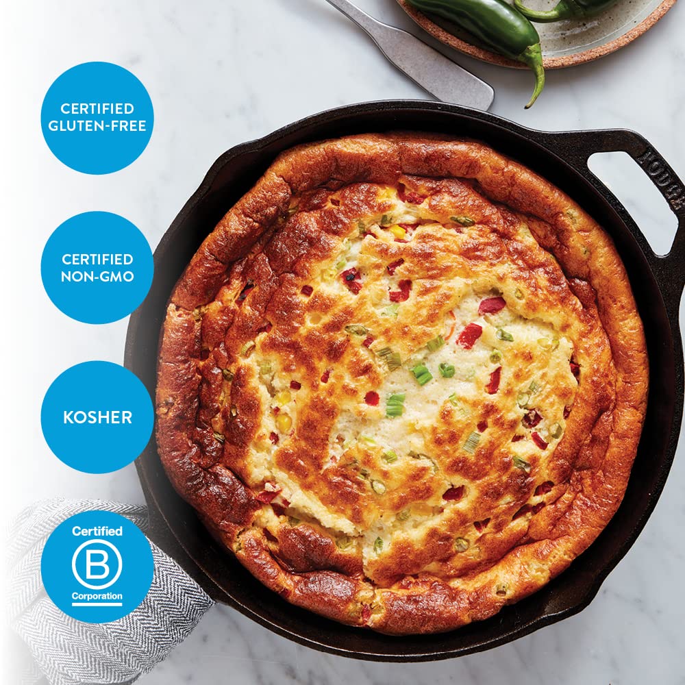 cornmeal base delivering classic golden color and tender crumb