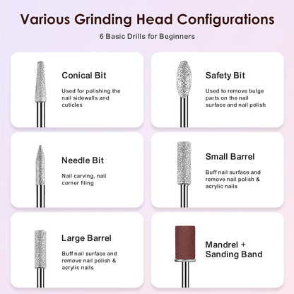 COSLUS C20 Lightweight Cordless Nail File – Nightly Wellbeing Routine Must-Have for Stress-Free At-Home Manicures