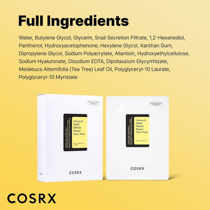 COSRX Snail Mucin Face Mask – Calming Korean Skincare for Stress Relief and Self-Care Sundays