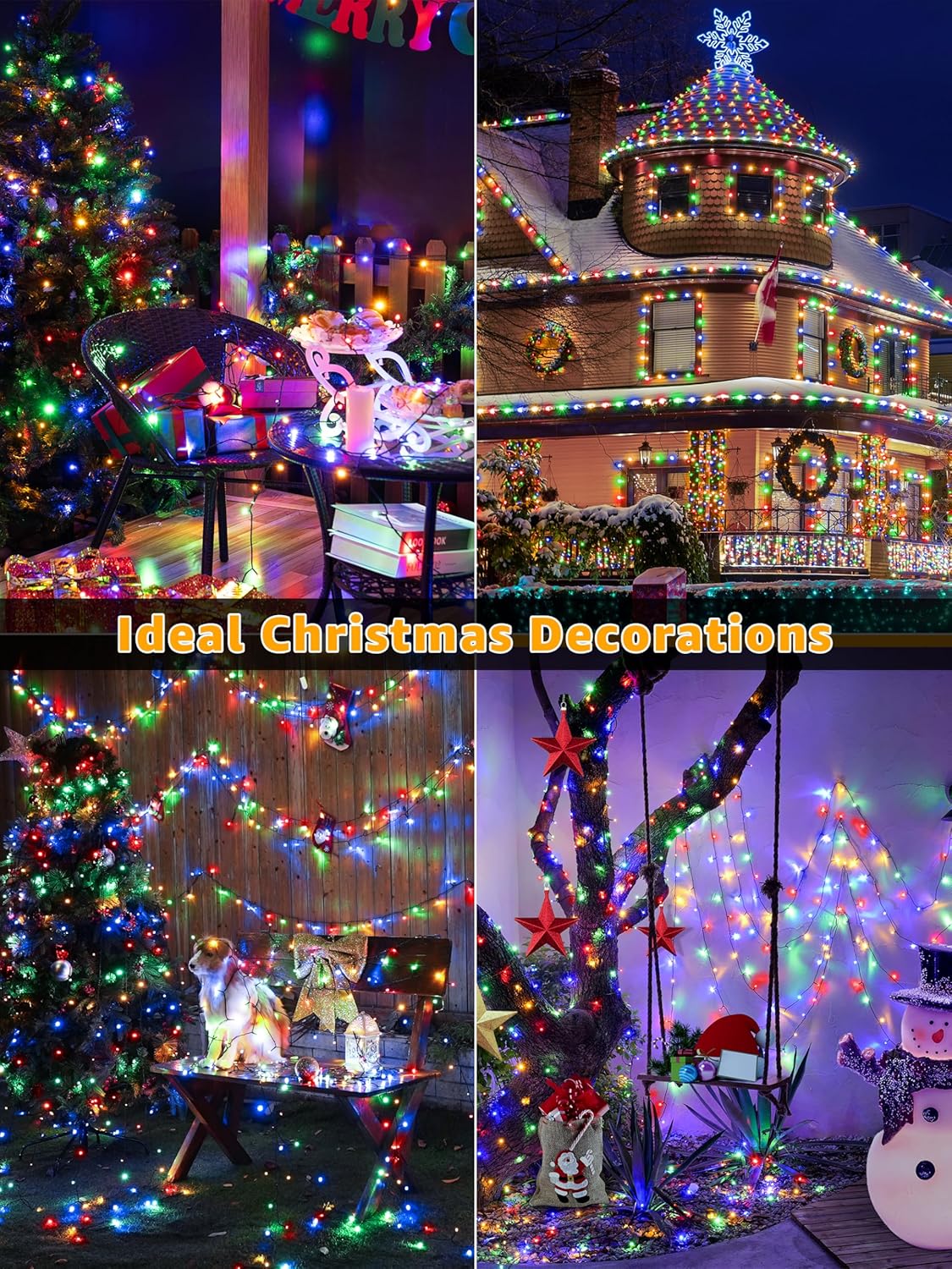 CozyHOME LED Lights with Auto Shutoff Timer – Sleep Safe, Allergen Free & Cool Surface Holiday String Lights
