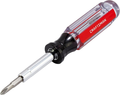 CRAFTSMAN 6-in-1 Screwdriver – Practical Birthday Gift for Dad, Multi-Bit Tool for Home Repairs