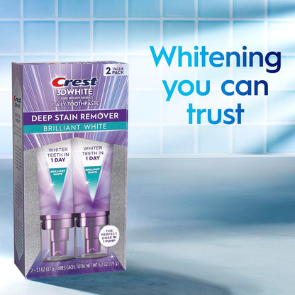 Crest 3D White Deep Stain Remover Toothpaste – Ready-to-Give Groomsmen Gift for Wedding Weekends