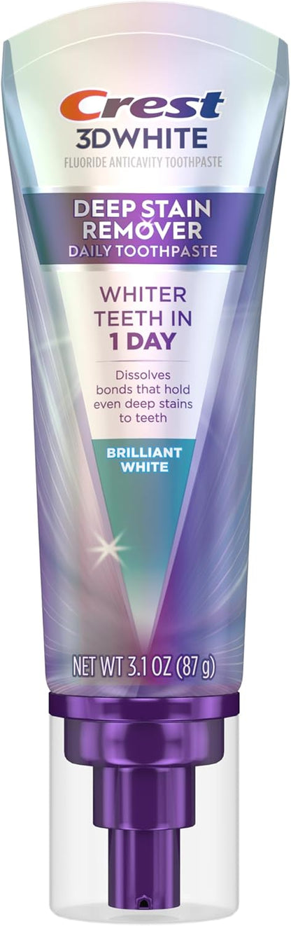 Crest 3D White Deep Stain Remover Toothpaste – Ready-to-Give Groomsmen Gift for Wedding Weekends