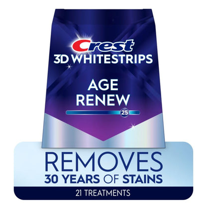 Crest 3D Whitestrips Age Renew – Calming Bathroom Brightening Ritual, 21 Gentle Treatments