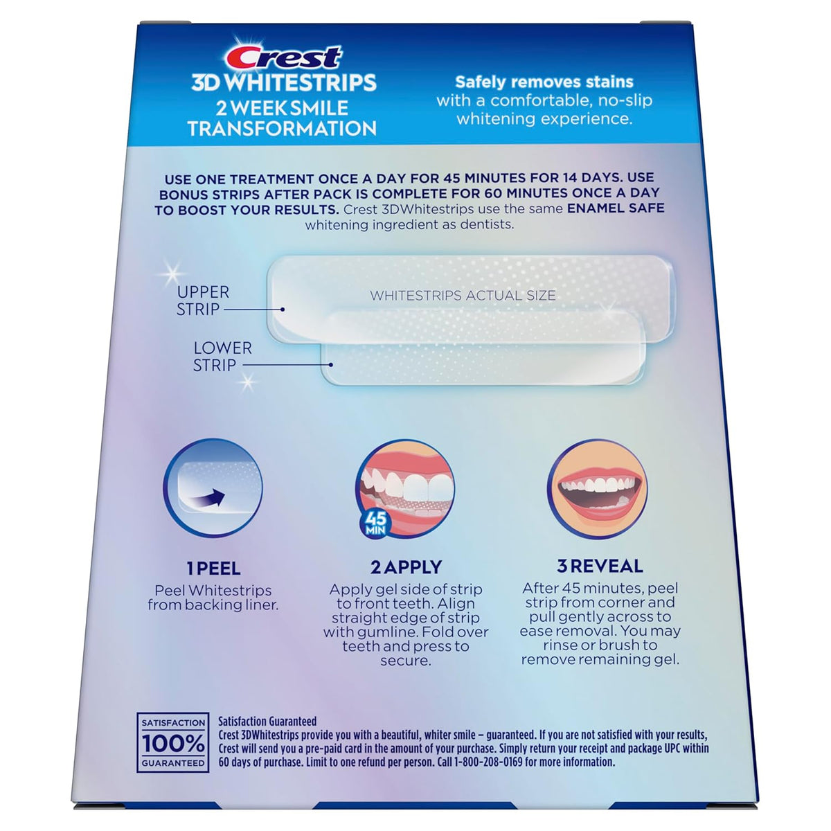 Crest 3D Whitestrips Glamorous White – Wind-Down Evening Beauty Treatment for Radiant Teeth