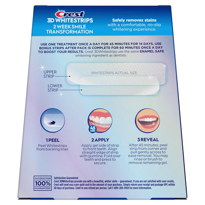 Crest 3D Whitestrips Glamorous White – Wind-Down Evening Beauty Treatment for Radiant Teeth