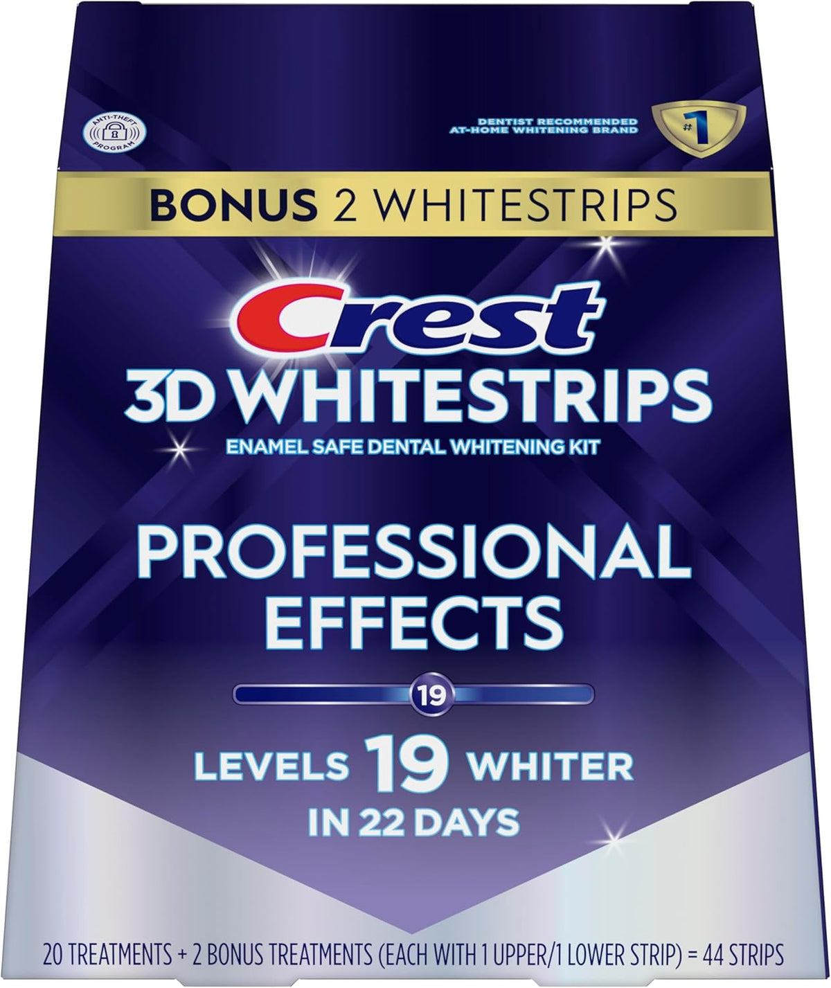 Crest 3D Whitestrips Professional Effects – 44 Strips for 22 Days of Nightly Confidence & Personal Care Wellness
