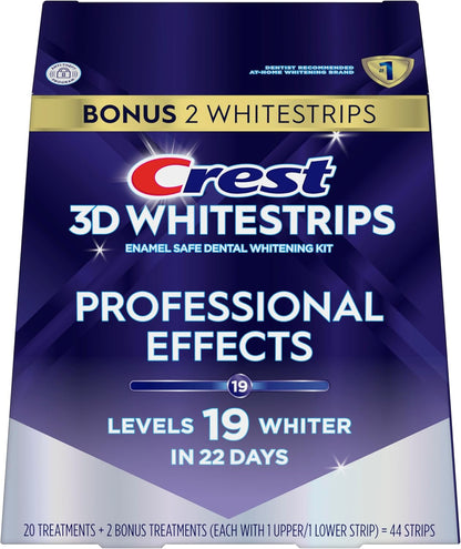 Crest 3D Whitestrips Professional Effects – 44 Strips for 22 Days of Nightly Confidence & Personal Care Wellness