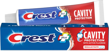 Crest Cavity Protection Toothpaste – Travel-Ready Squeeze Tubes for Overnight Bags and Road Trips