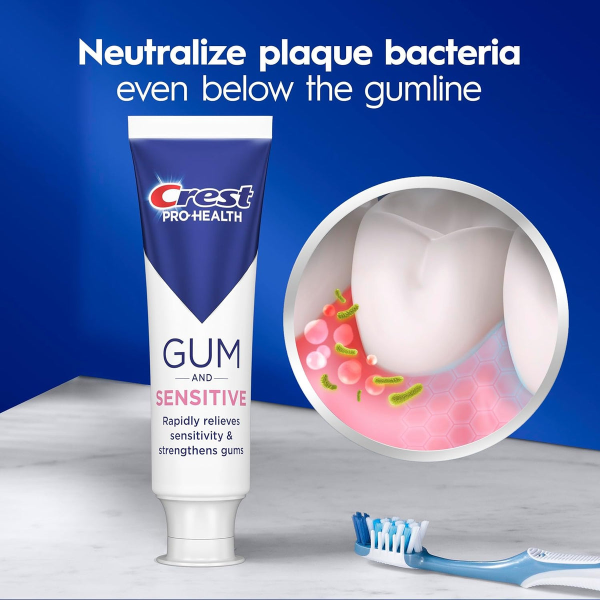 Crest Clinically Proven Sensitivity Relief Toothpaste – 3-Pack for Daily Wellness & Gum Health Rituals