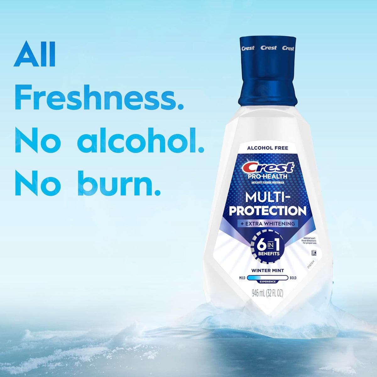 Crest Pro-Health Advanced Mouthwash – Energizing Mint Ritual for Your Mindful Morning Care
