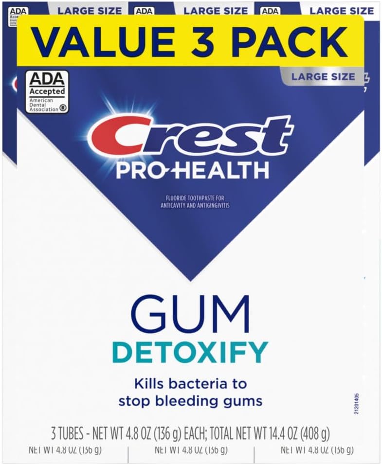 Crest Pro-Health Gum Detoxify 24-Pack – Bulk Toothpaste for Workplace & Home Office Supply