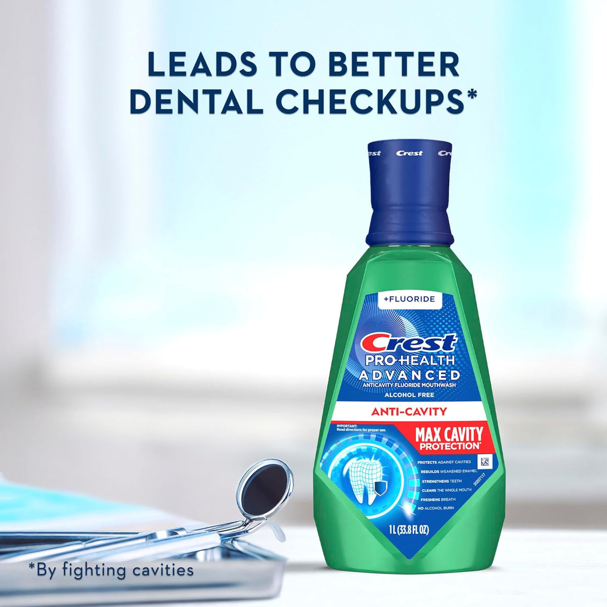 Crest Pro-Health Maximum Fluoride Rinse for Family Oral Care Routine and Freshness