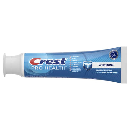 Crest Pro-Health Whitening Toothpaste Triple Pack Neutral Mint Gel for Uncluttered Shared Bathroom Storage