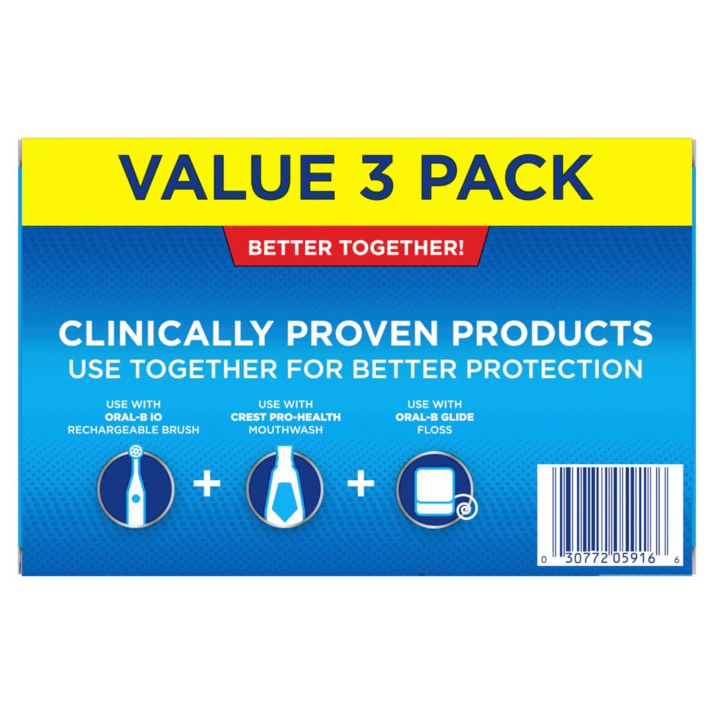 Crest Pro-Health Whitening Toothpaste Triple Pack Neutral Mint Gel for Uncluttered Shared Bathroom Storage