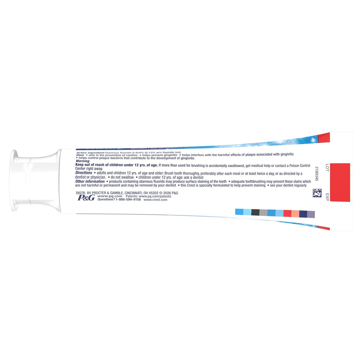 Crest Whitening Toothpaste Mint 3-Pack – Effortless Single-Step Oral Care for Neutral-Toned Spaces