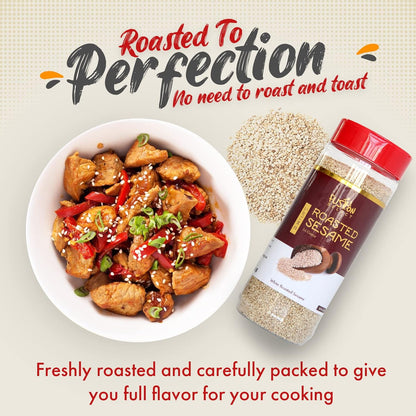 crispy, crunchy texture with naturally nutty aroma and flavor