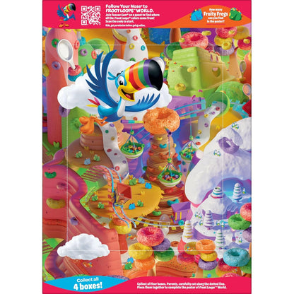 crispy, fruit-flavored loop shape in multi-color format