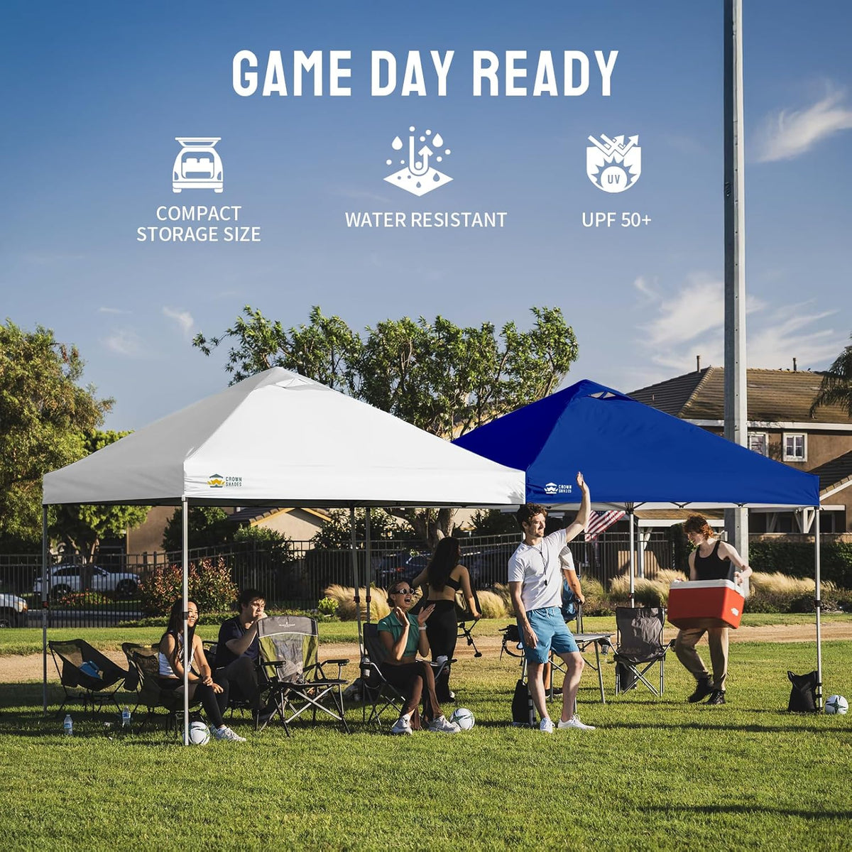 CROWN SHADES Pop Up Canopy 10x10 – Holiday Gift for the Outdoor Entertainer on Your List