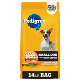 Pedigree Small Dog Dry Food – Grilled Steak & Vegetable 14 lb, Thoughtful Starter Gift for New Puppy Adopters
