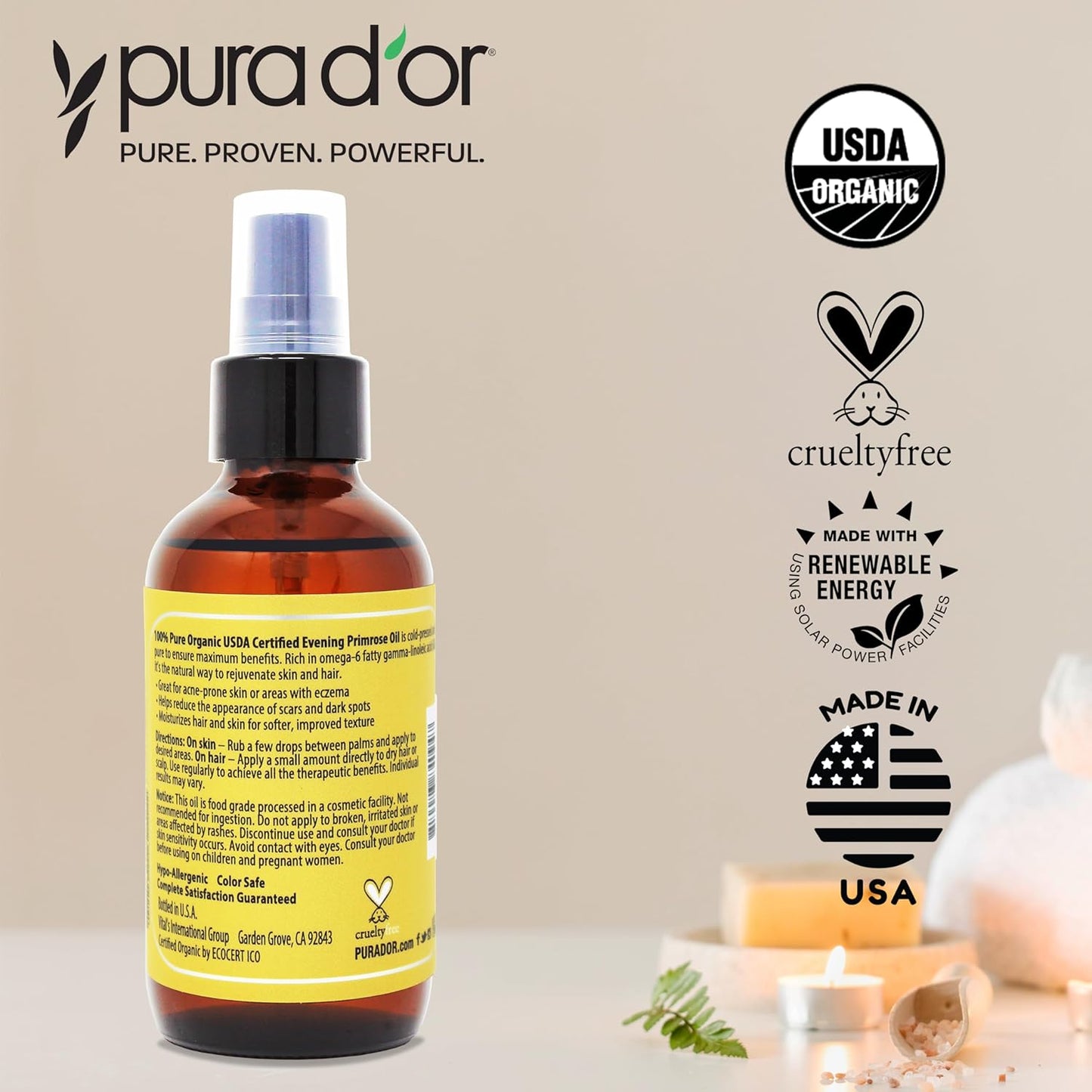 cruelty-free production bottled in environmentally conscious southern california facility