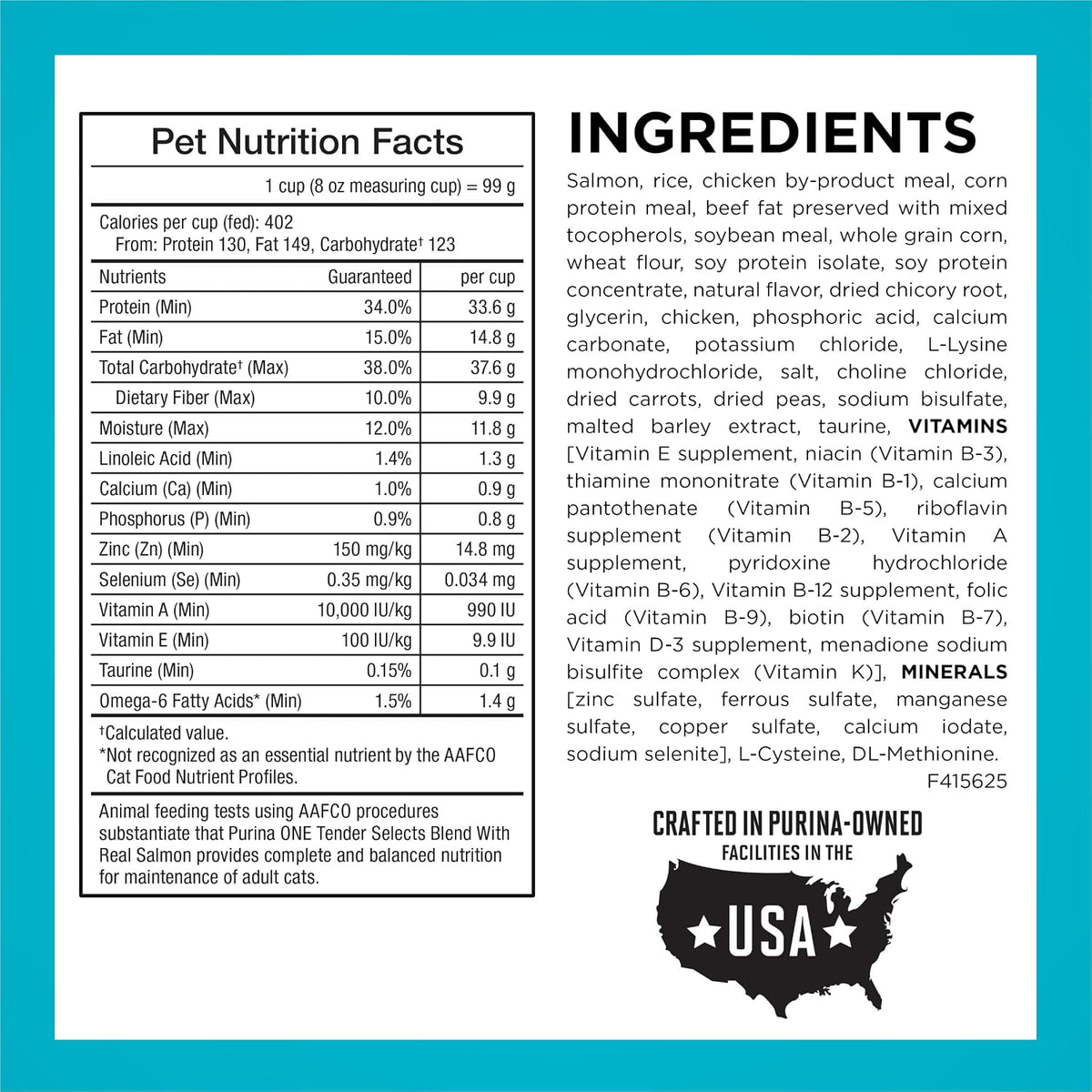 crunchy kibble texture with added calcium to help maintain strong teeth
