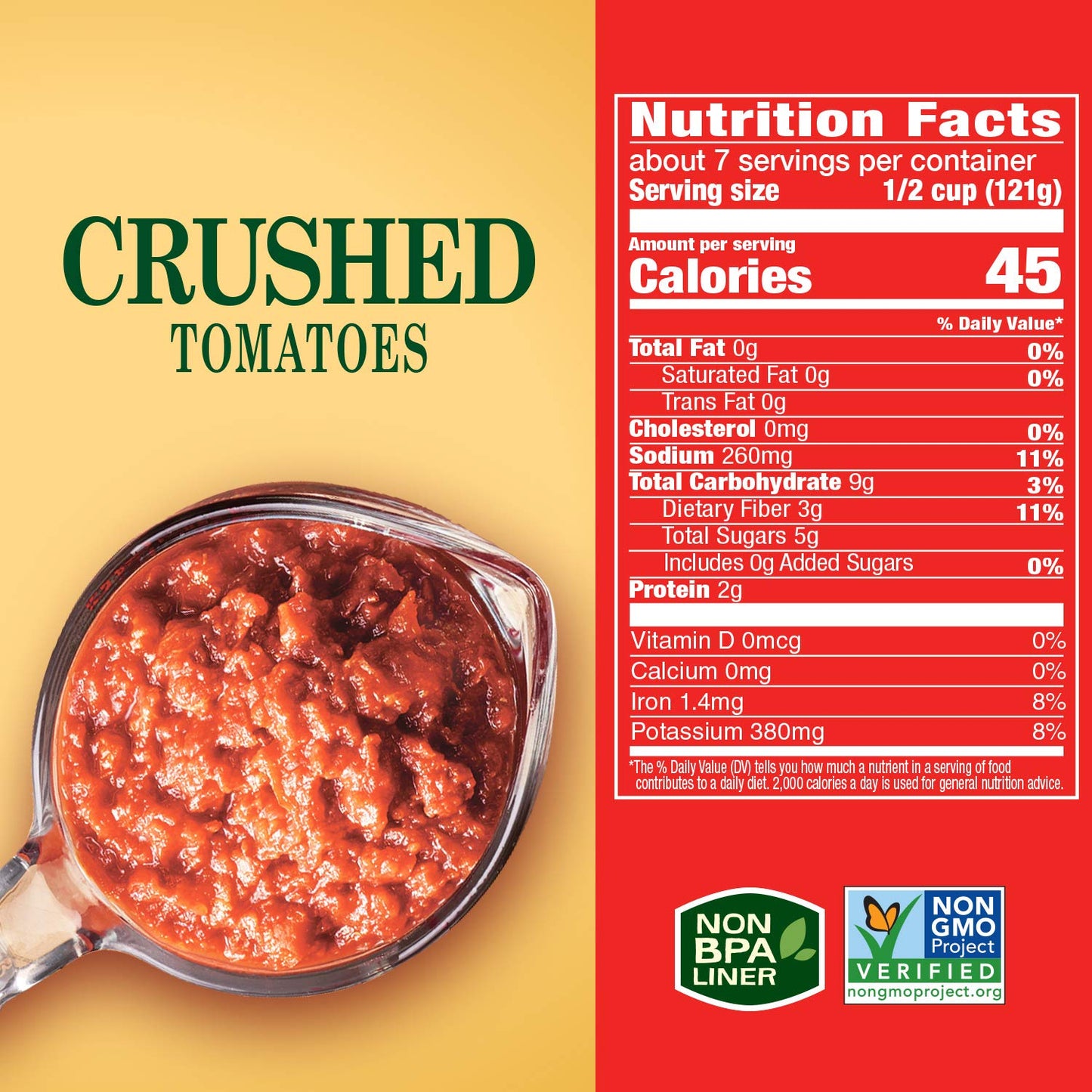 crushed texture between tomato sauce and diced tomatoes