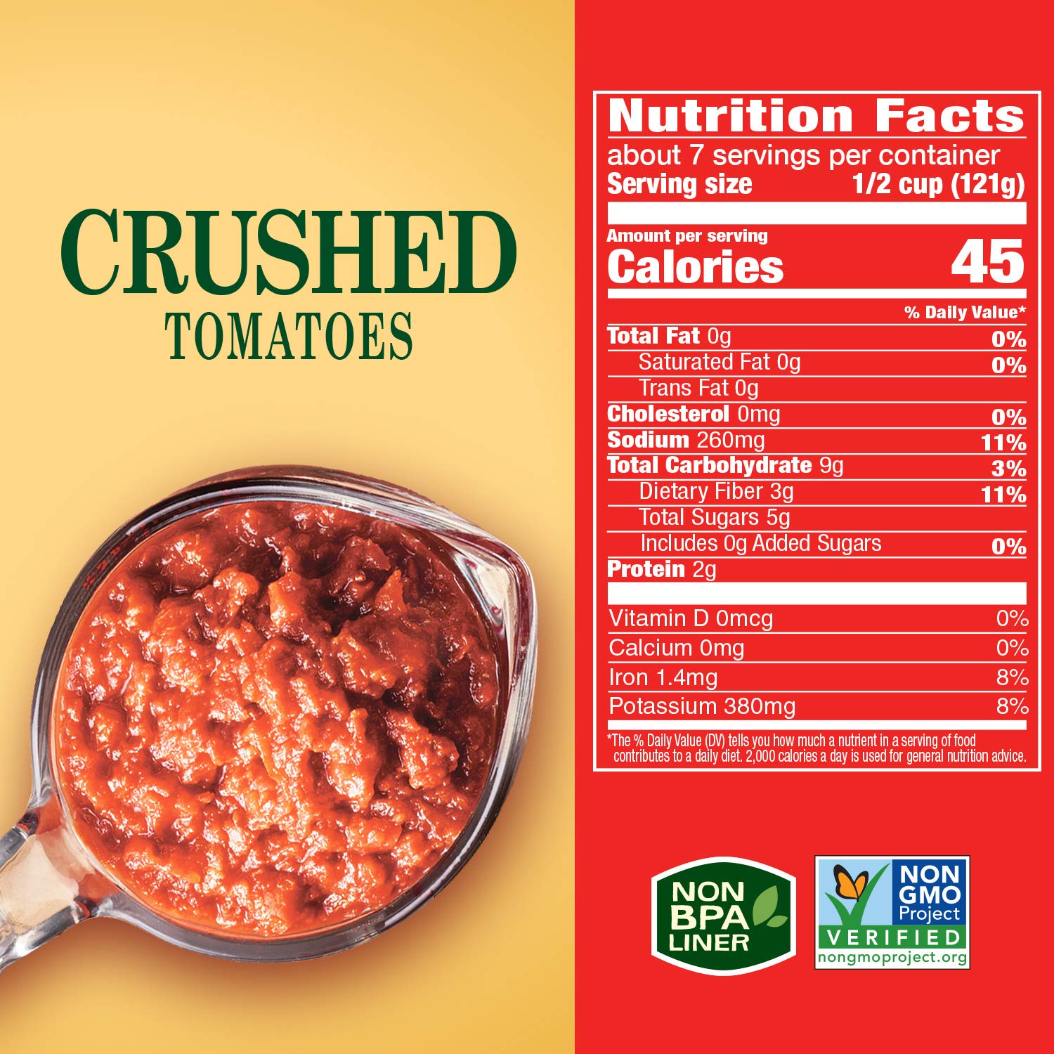 crushed texture between tomato sauce and diced tomatoes
