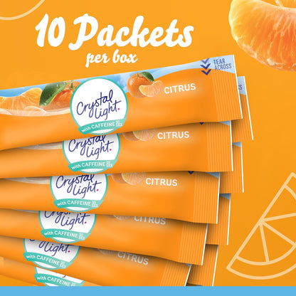 Crystal Light Lemon Iced Tea On-the-Go Powdered Drink Mix – Less Is More Bulk Hydration for Uncluttered Countertops, 120 Packets