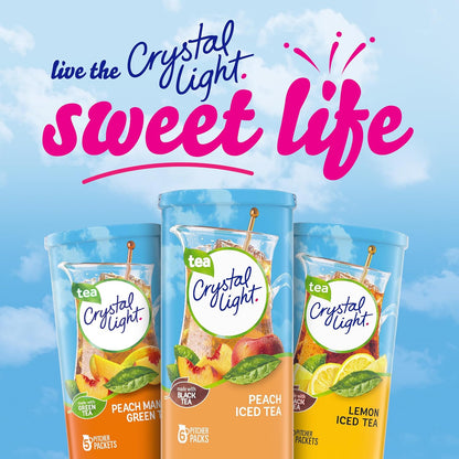 Crystal Light Peach Iced Tea Mix – Streamlined Pantry Staple for Intentional Kitchens, 72 Pre-Portioned Packets