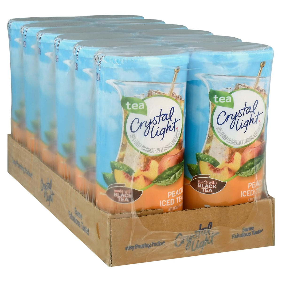 Crystal Light Peach Iced Tea Mix – Streamlined Pantry Staple for Intentional Kitchens, 72 Pre-Portioned Packets